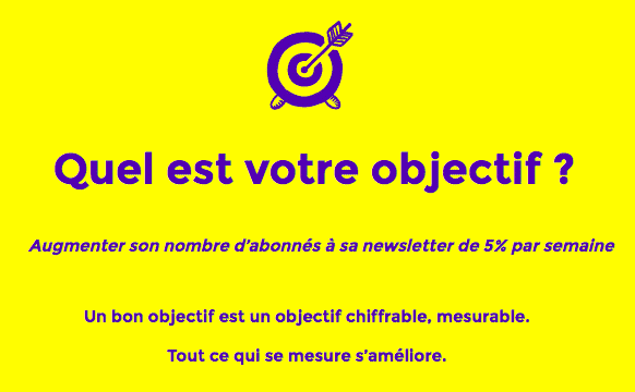 Quel est votre objectif ?