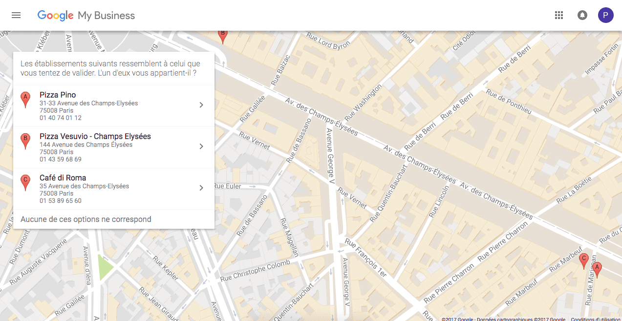Faire valider - Google My Business