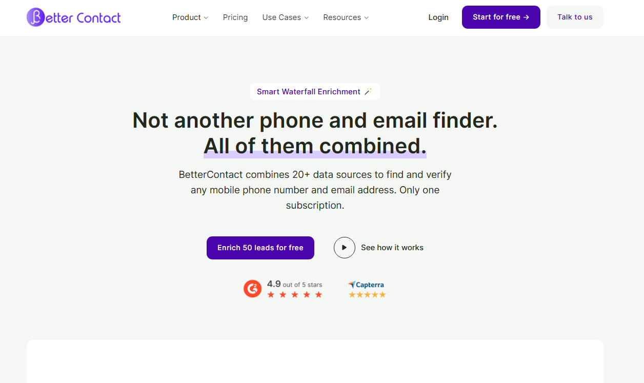 bettercontact B2B email